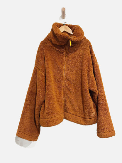 Free People Movement Brown Teddy Jacket - Medium