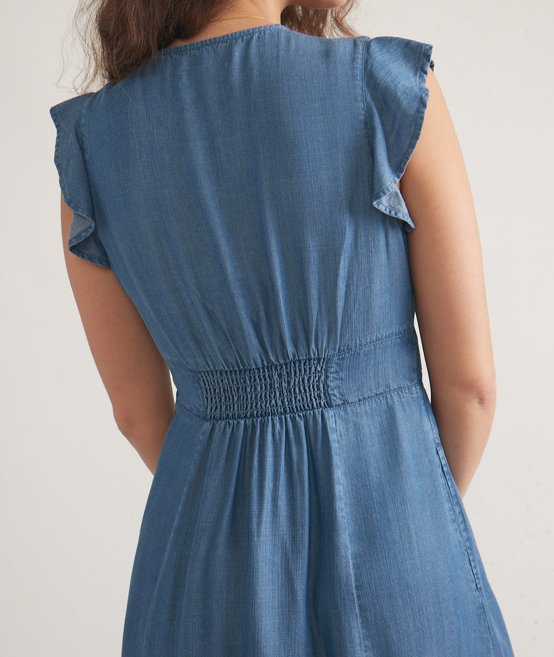 Marine Layer Camila Midi Dress Medium Wash - Medium