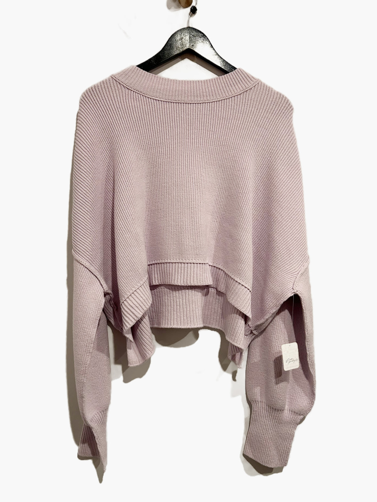 NWT Free People Easy Street Crop Pullover in Frost Lavender - Large