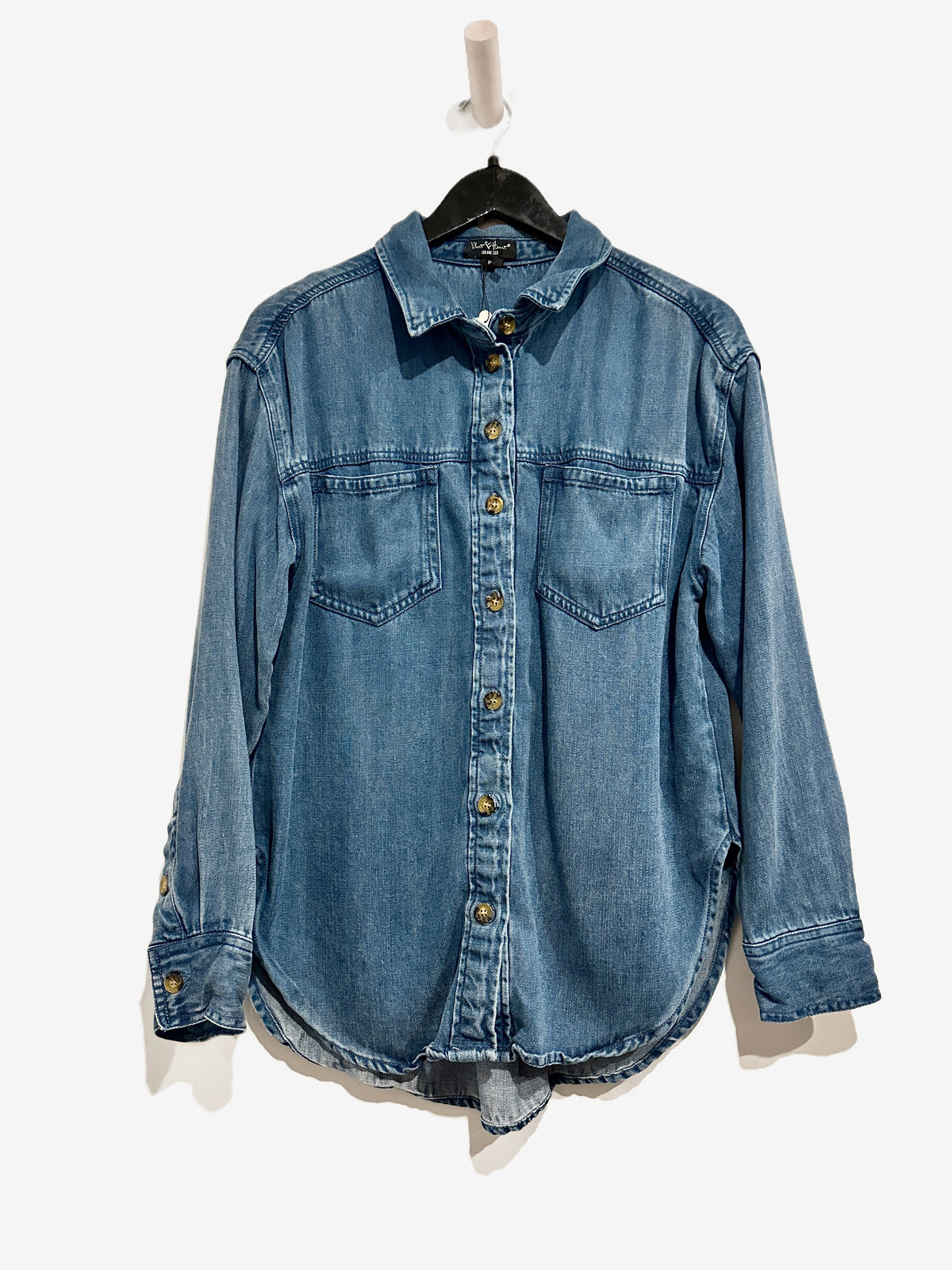 Velvet Heart Denim Shacket - Medium