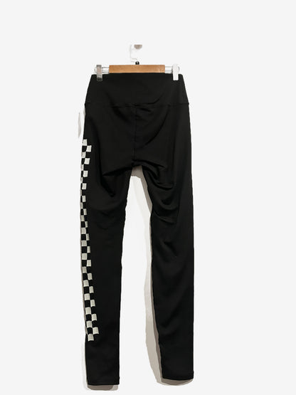 Aviator Nation Hi-Rise White Checkerboard Leggings - Small
