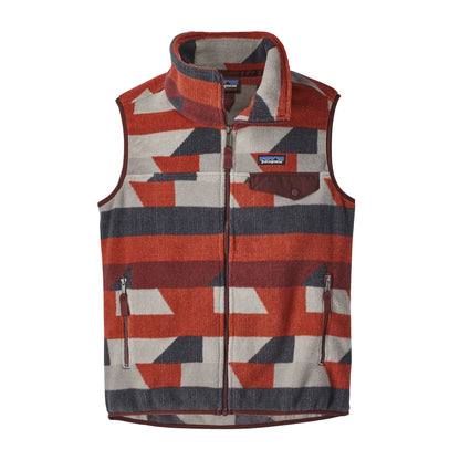 Patagonia Snap-T Vest in Red/Gray Print - Small