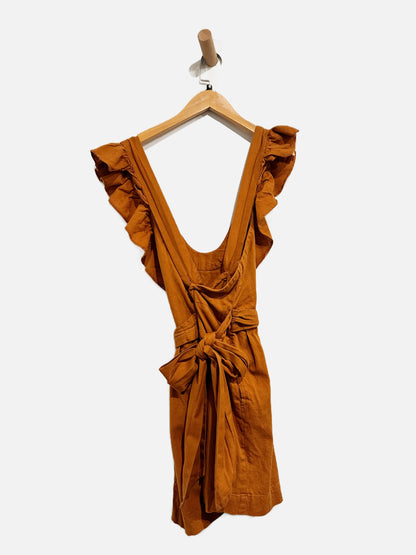 Free People Orange Mini Dress - XS