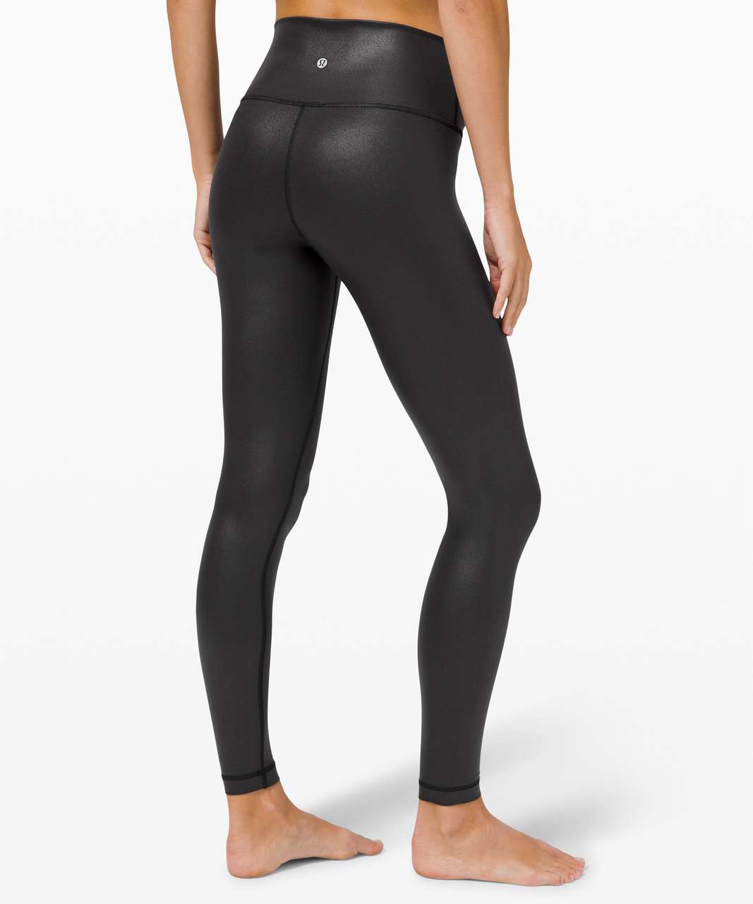 Lululemon Black and Gold Speckled Leggings - 2