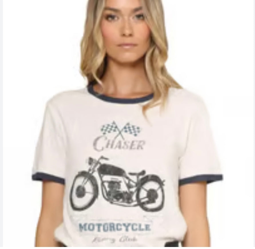 Chaser White Graphic Tee-Shirt - Large