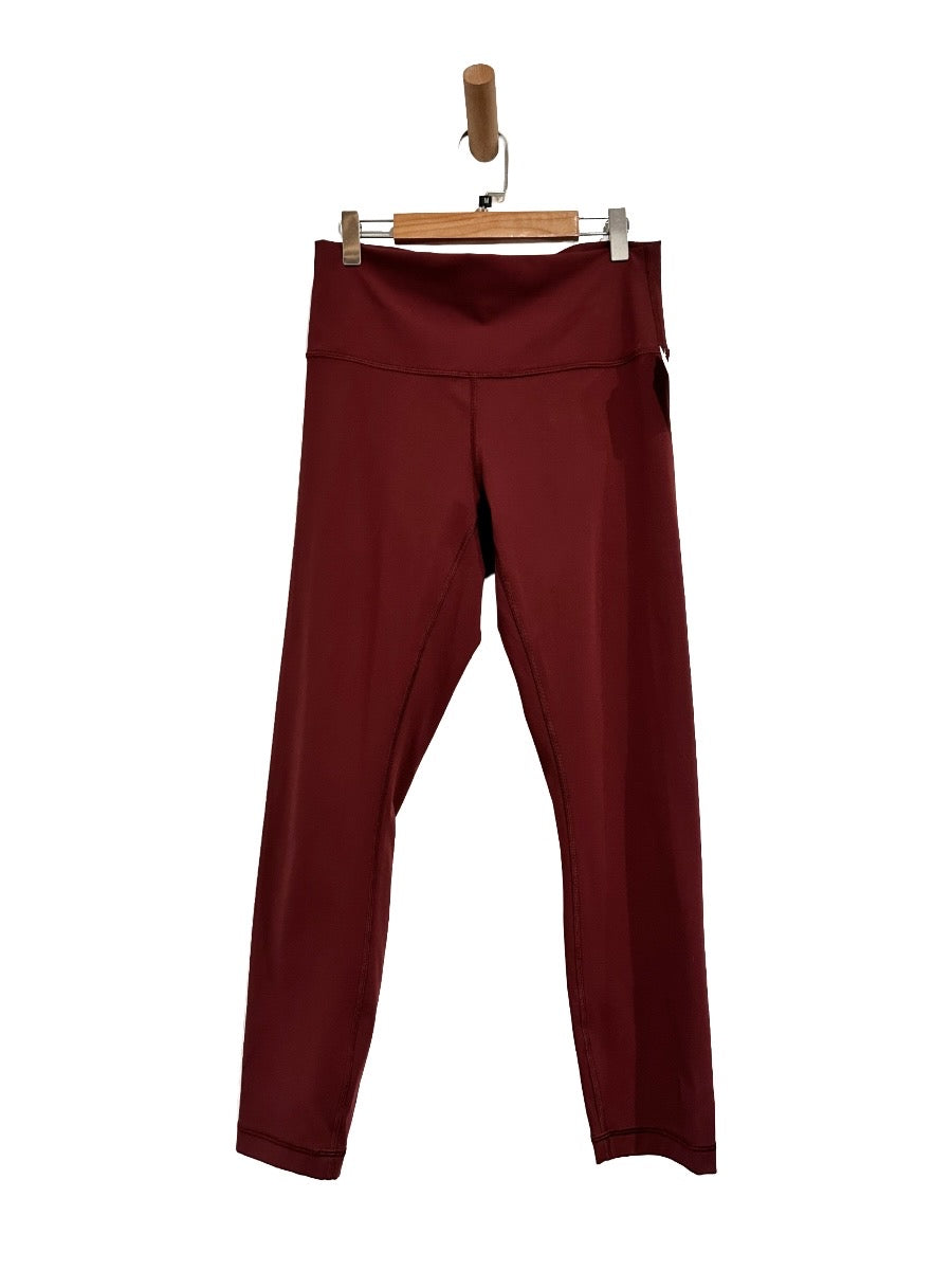 Lululemon Wunder Under High-Rise Crop 23" in Red Merlot - 8