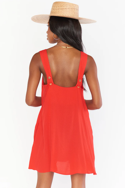 Show Me Your Mumu Ambres Red Mini Dress - Large
