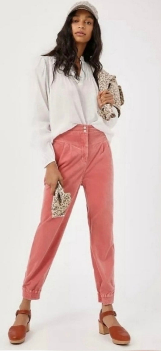 Anthropologie Kalea Corduroy High Rise Jogger Pants - Small