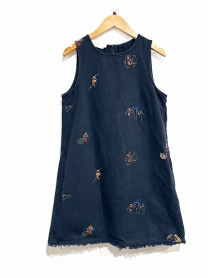 Love Bonito Celia Embroidered Shift Dress in Humble Abode Navy - 4