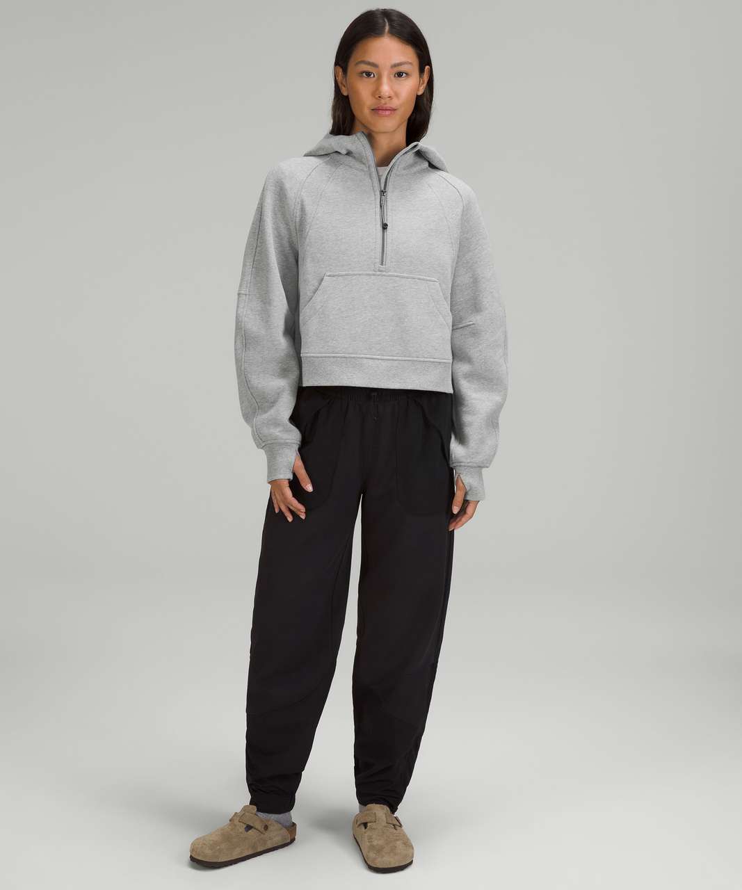 Lululemon Gray Oversized Scuba Half Zip - XS/S