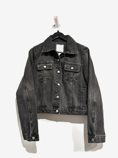 MNG NWT Pocketed Denim Jacket in Black - Large