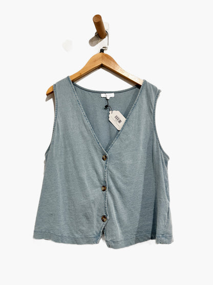 Z Supply Noelle Jersey Denim Tank in Ocean Air Indigo - Large