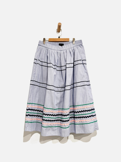 J.Crew Blue Midi Skirt - Small