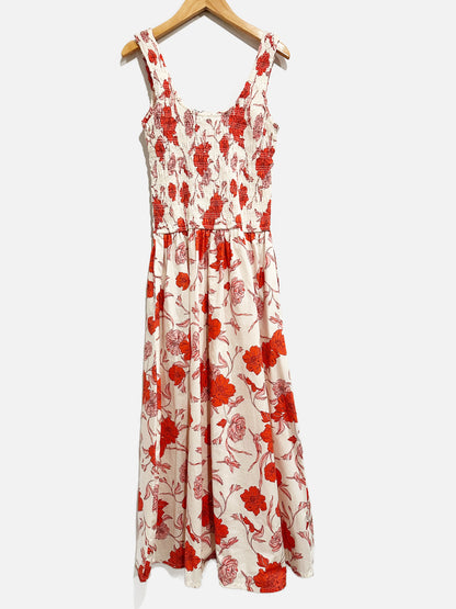 Sincerely Jules White and Pink Floral Maxi Dress - XS