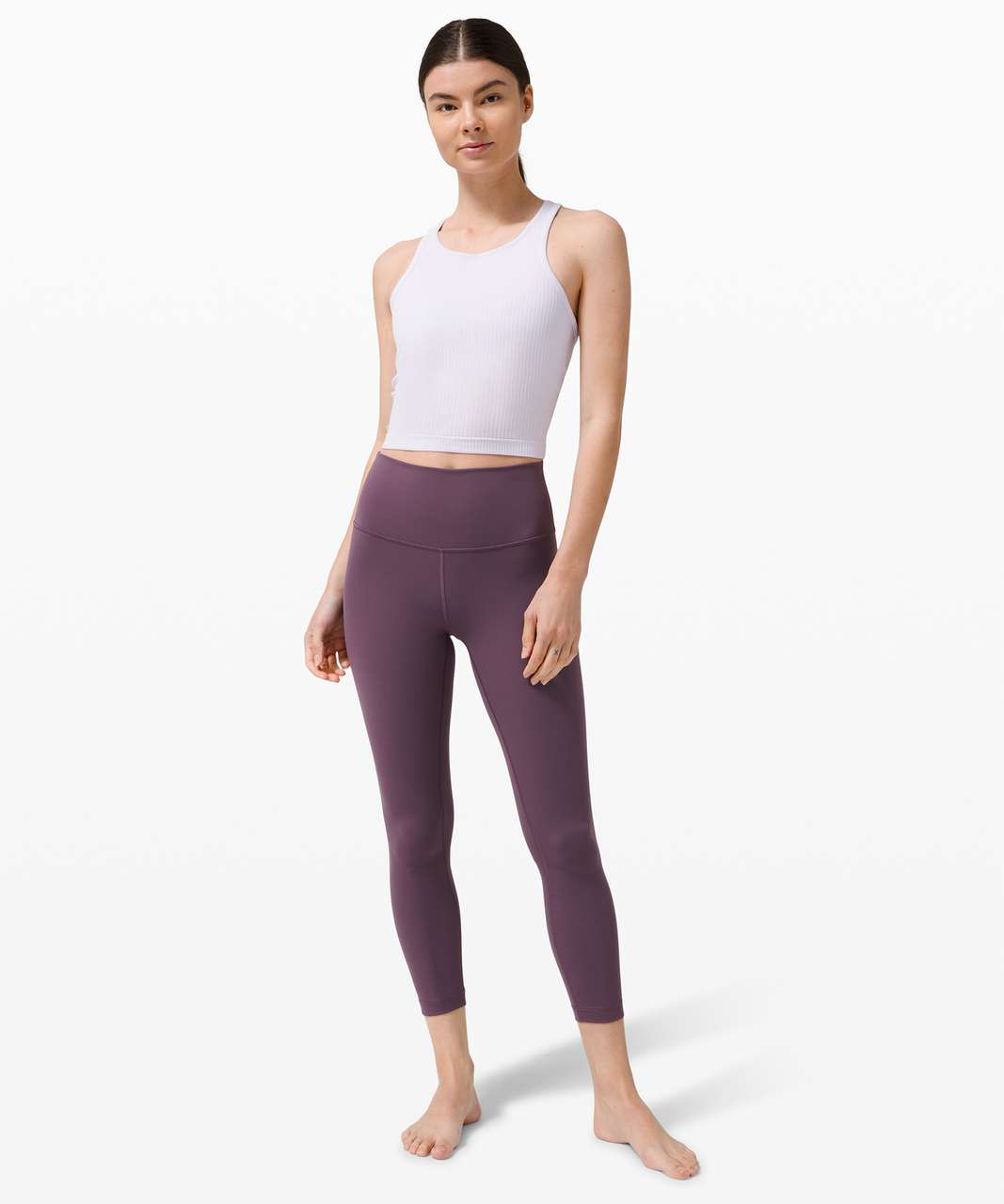 Lululemon Wunder Under High-Rise Tight 25" in Grape Thistle - 10