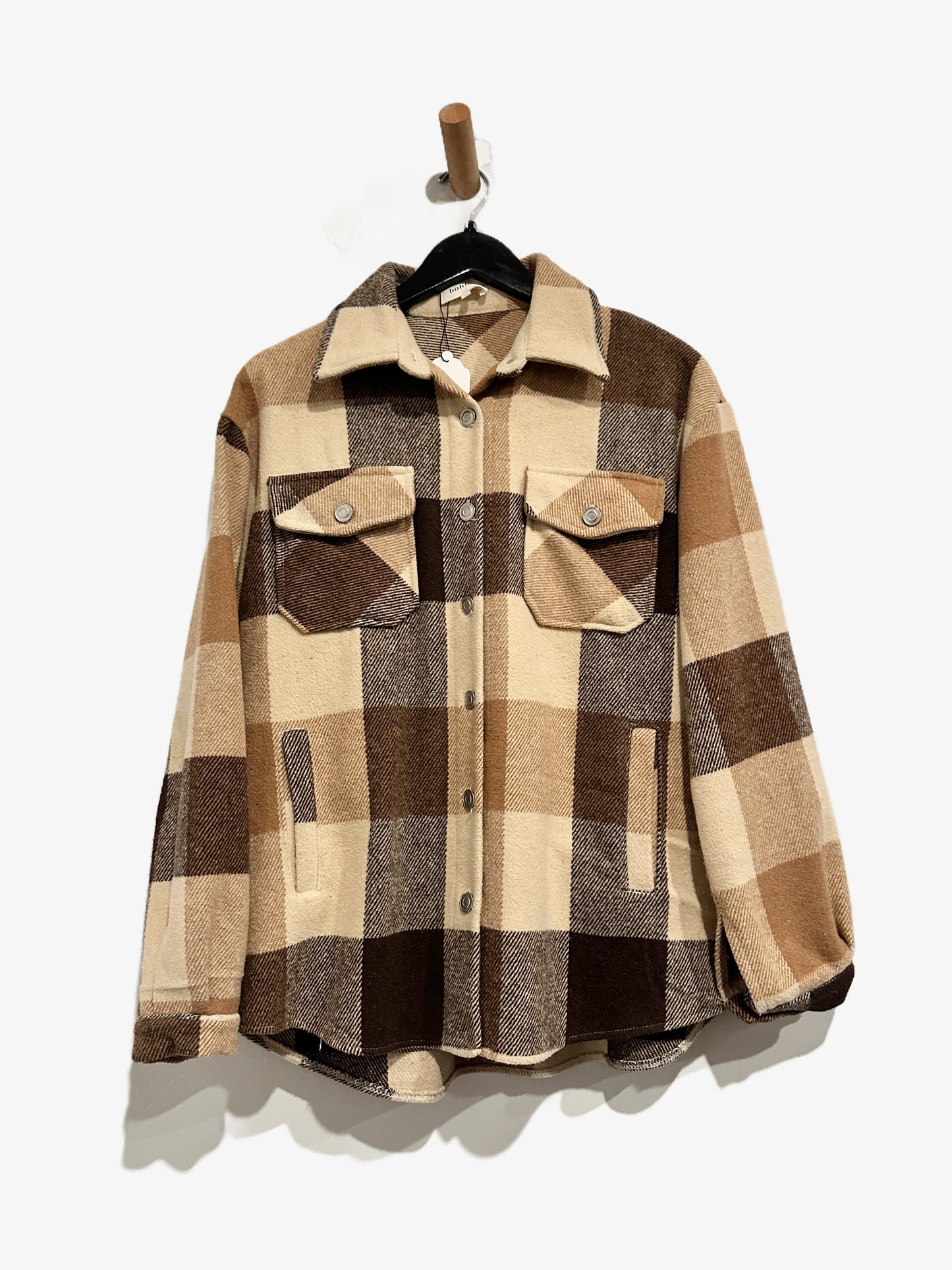 Bohme Brown Plaid Shacket - Medium