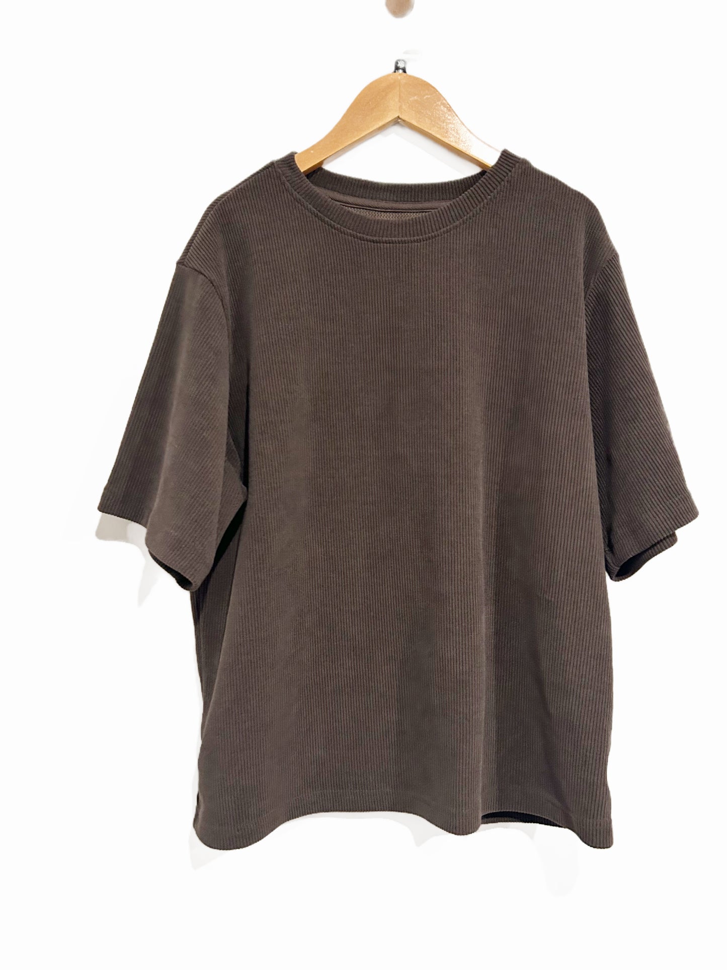 RSQ Men’s Textured Boxy Tee in Brown - XS