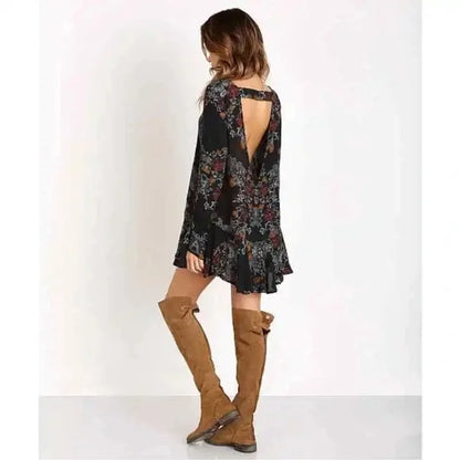 Free People NWT Smooth Talker Tunic in Raven Combo - XS