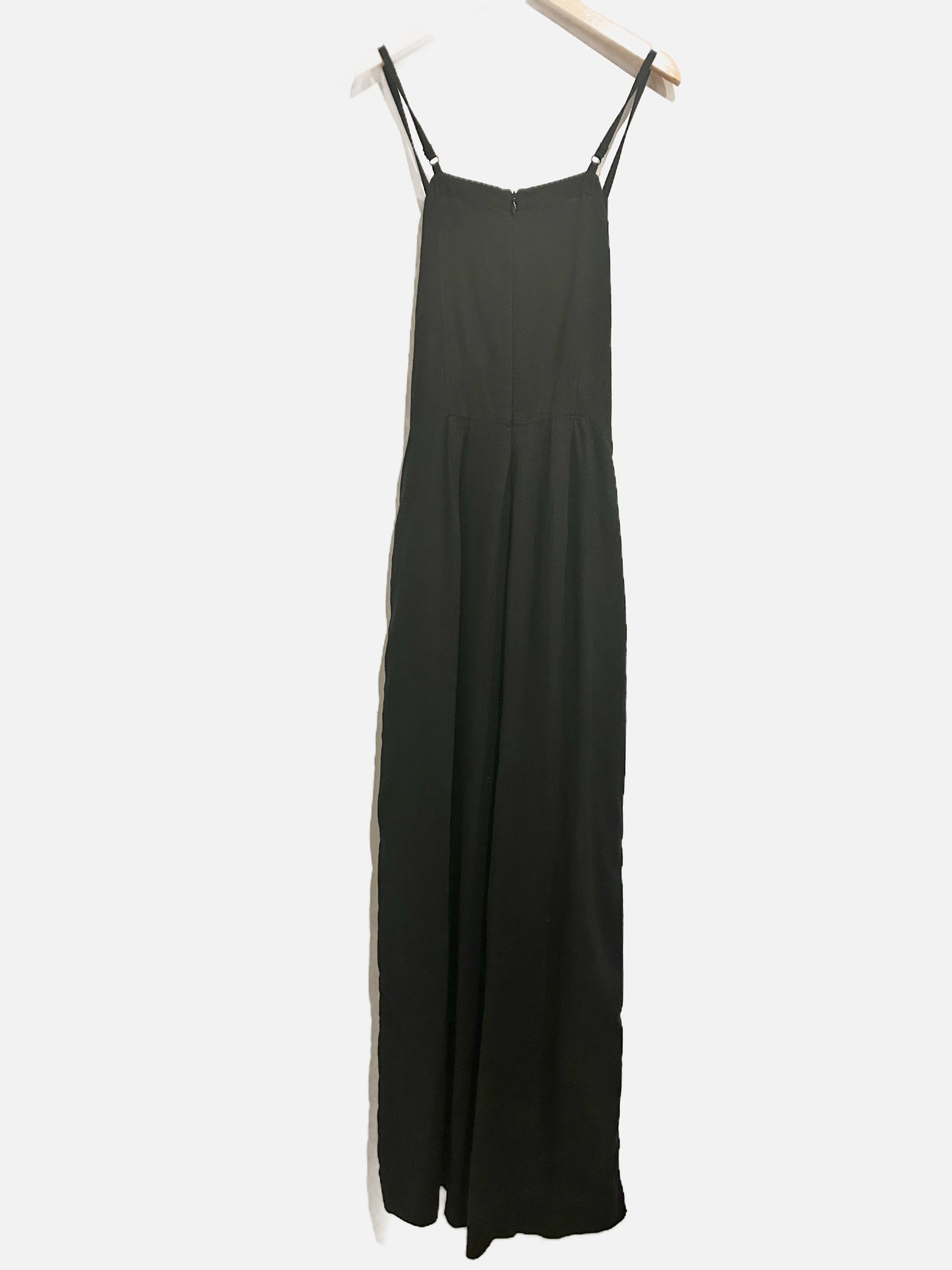 Madewell Tie-Waist Crop Wide-Leg Jumpsuit in True Black - 2