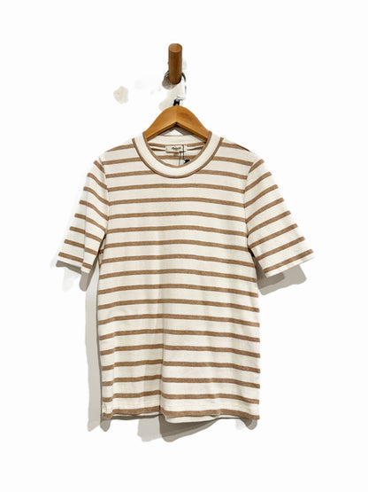 Madewell Lo-Fi Tee in Stripe Bright Ivory - XS