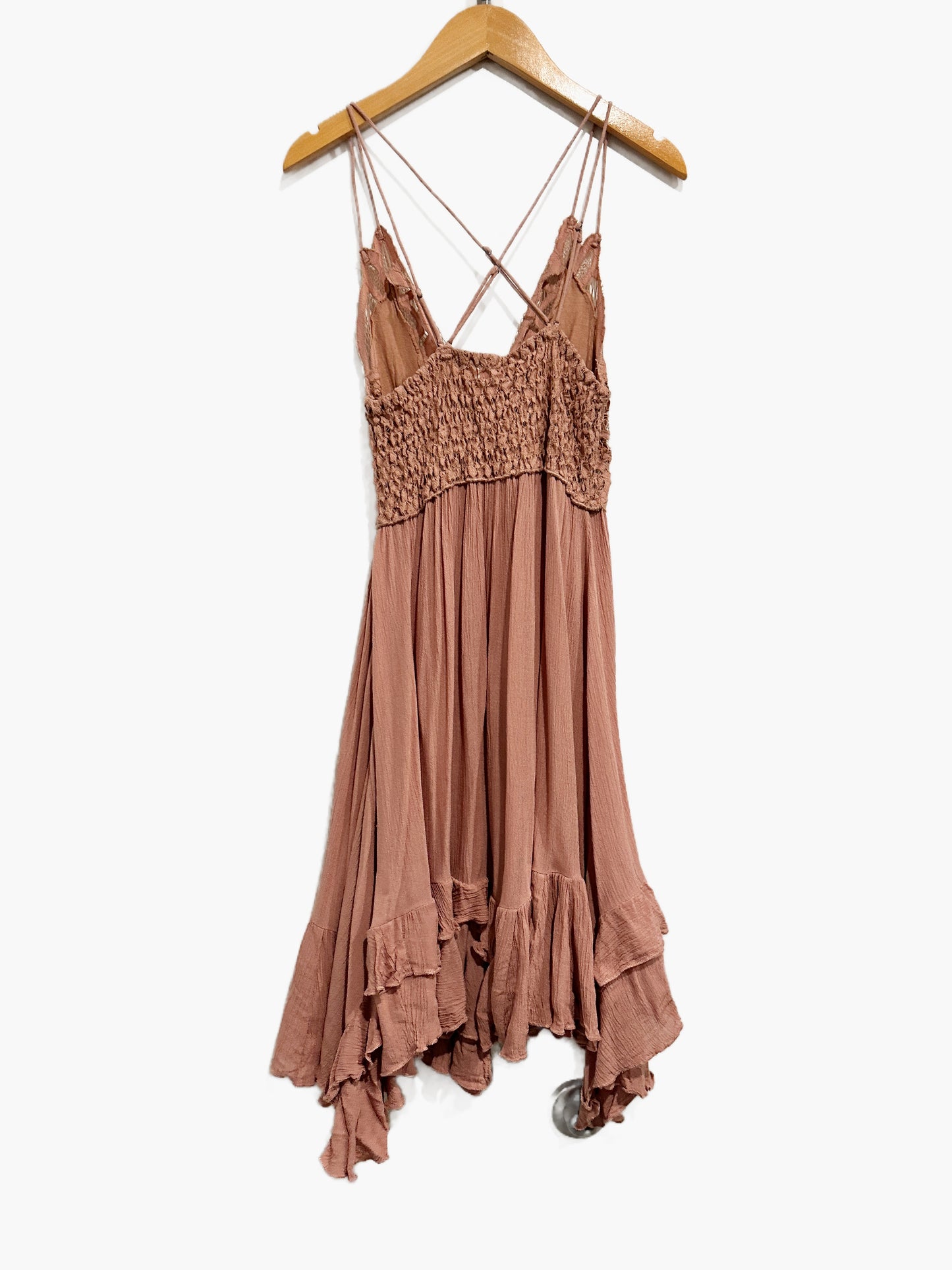Free People Adella Slip Mini Dress in Rose