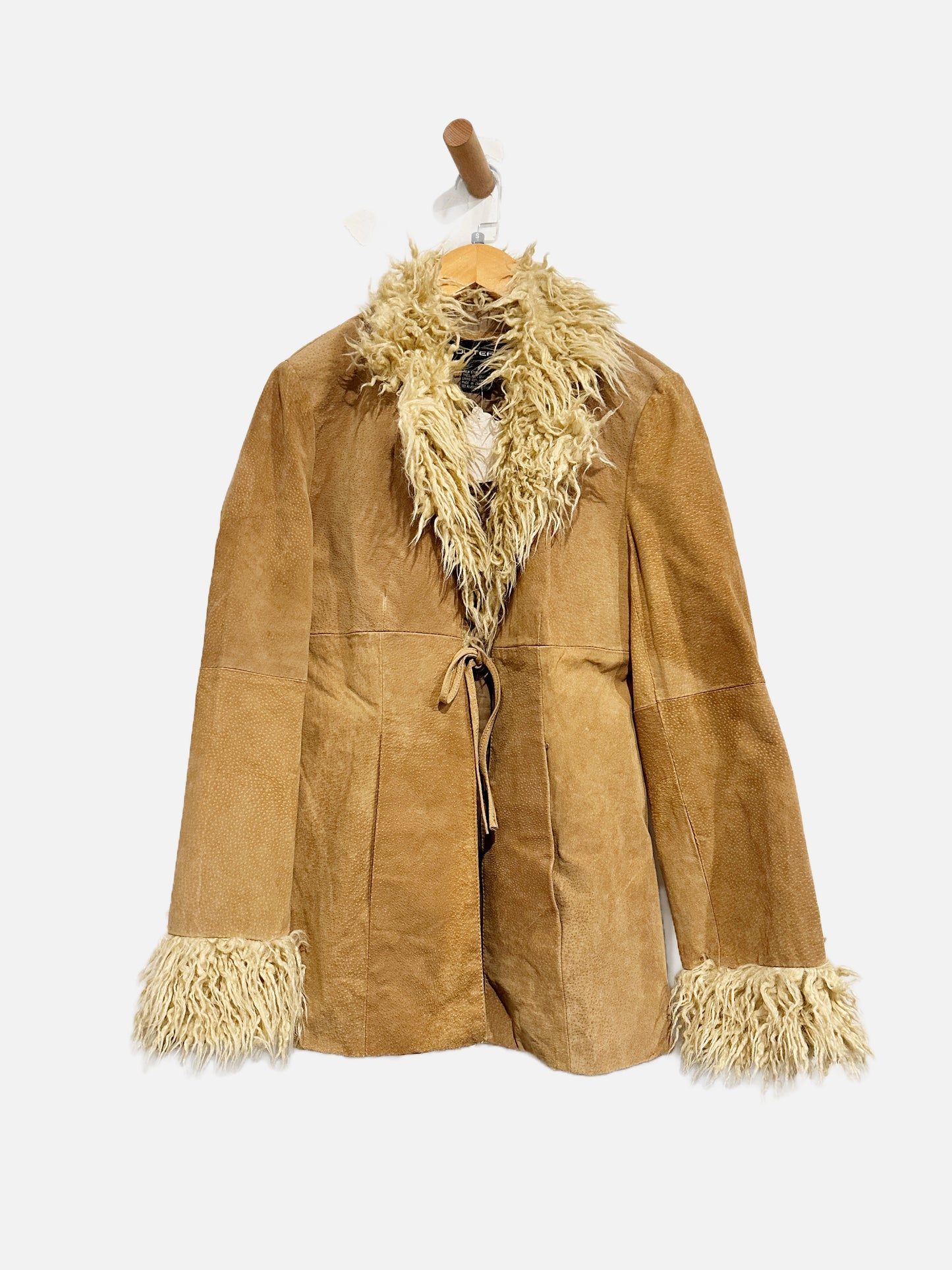 Outeredge Y2K Tan Leather Jacket - Small