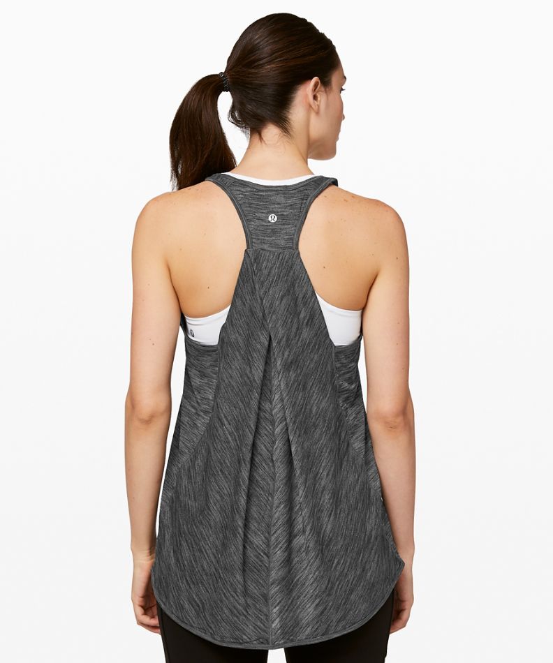 Lululemon Essential Tank in Heathered Black - 6