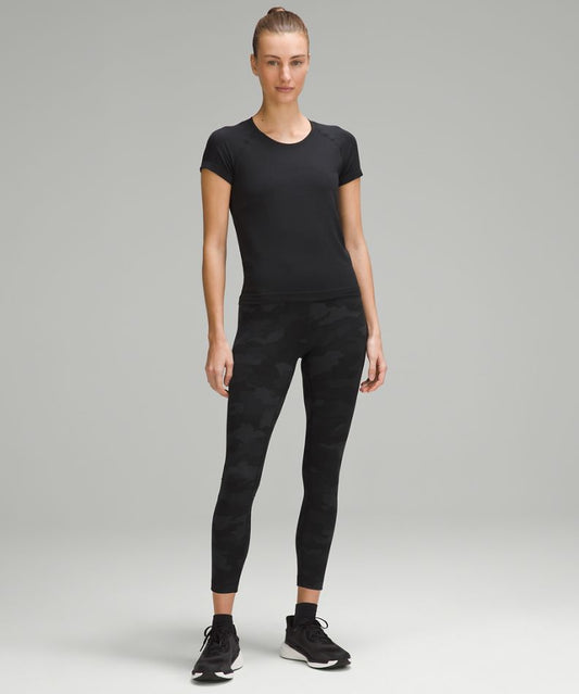 Lululemon Wunder Train Contour Fit High-Rise Tight 25" in Camo Deep Coal - 0