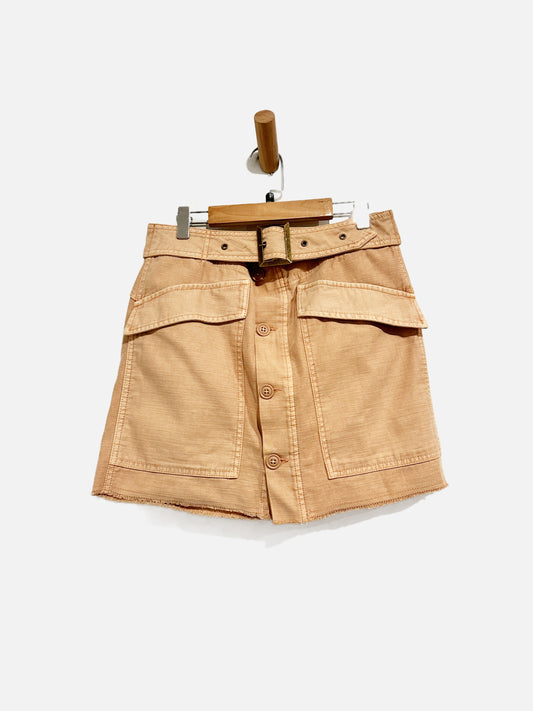 Free People Tan Cargo Skirt - 4