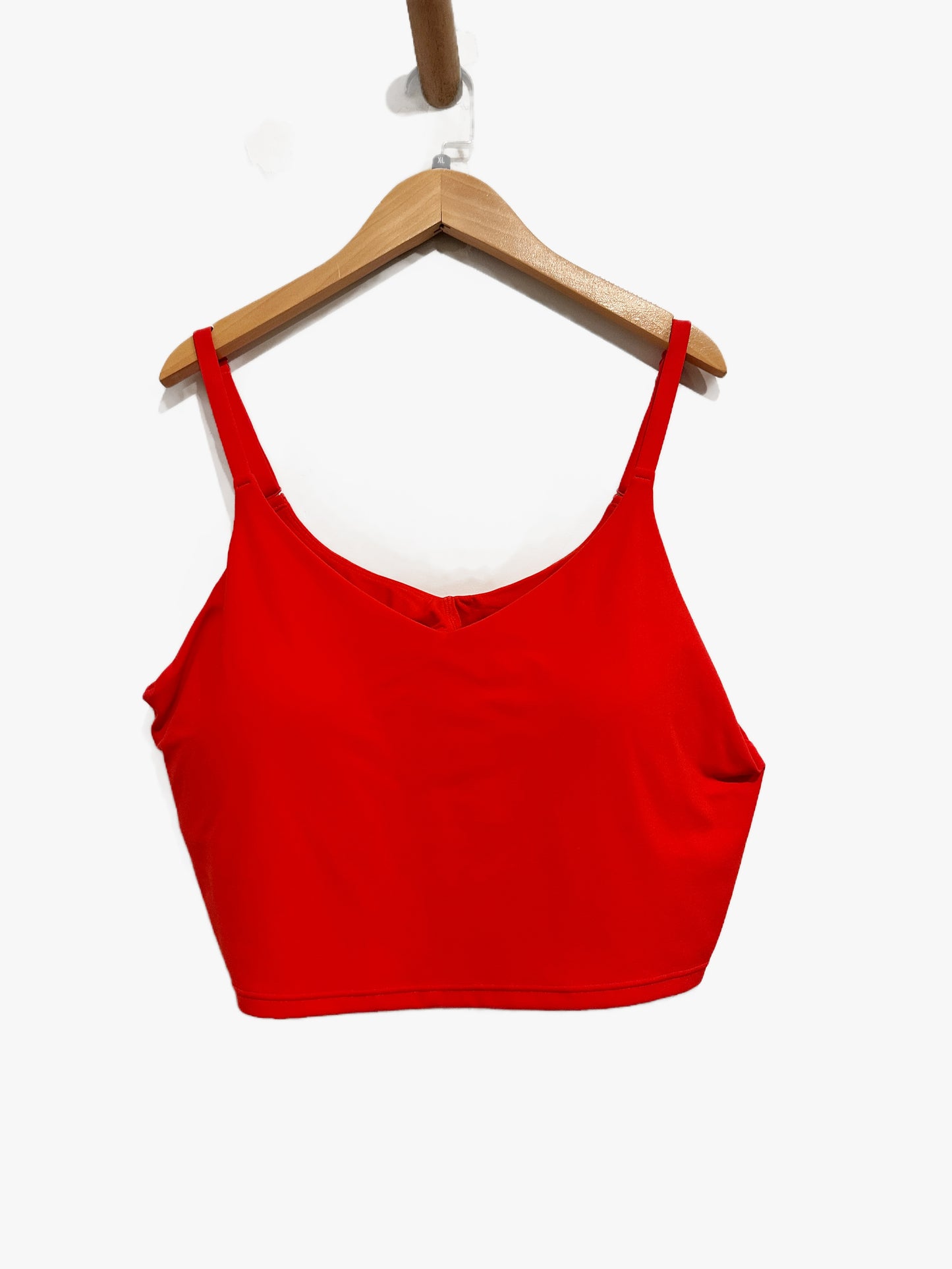 Athleta NWT Elation V-Neck Longline Bra in Cardinal - XL