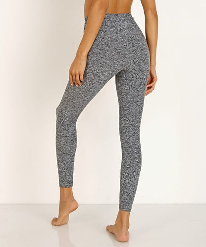 Beyond Yoga Spacedye Caught In The Midi High Waisted Legging in Black & White - XS