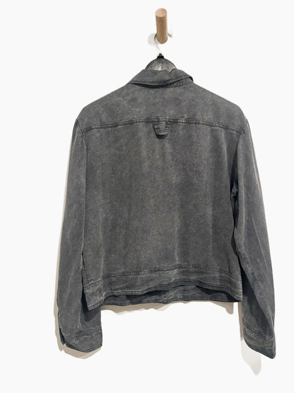 YFB Damon Utility Style Jacket in Washed Black - Medium