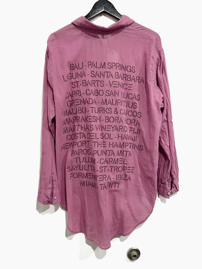 Sundry NWT Destinations Oversized Shirt in Orchid - 3 (Large)