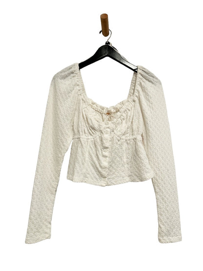 NWT Free People Ladybug Long Sleeve Top in White - Medium