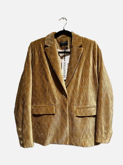 MinkPink NWT Arianna Jacket in Gold - Small