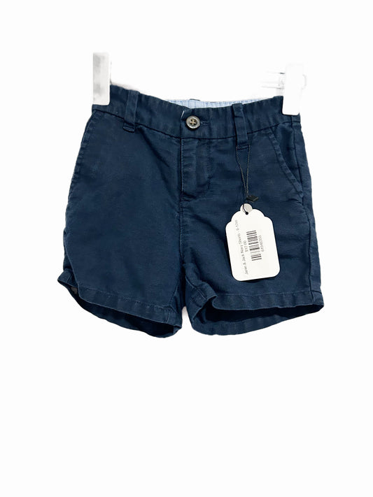 Janie & Jack Navy Shorts - 6-12m