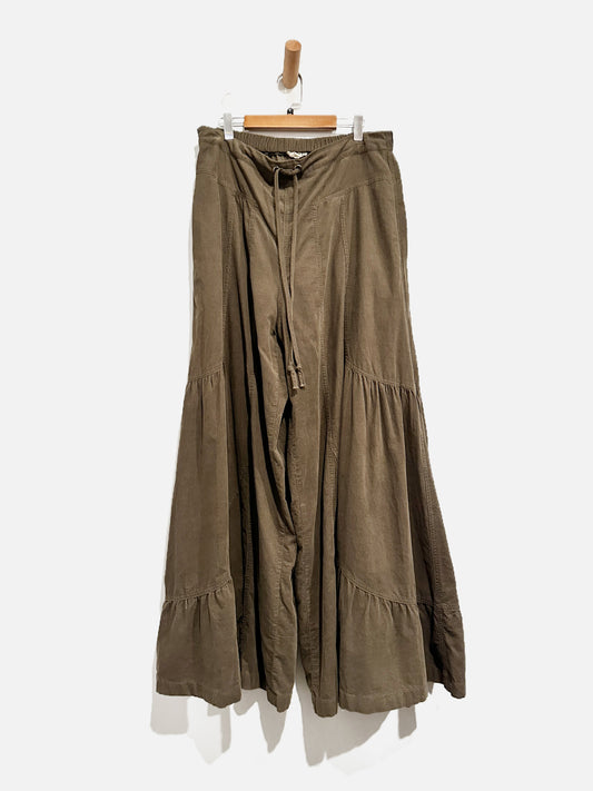 Easel Corduroy Wide Leg Pants - Medium