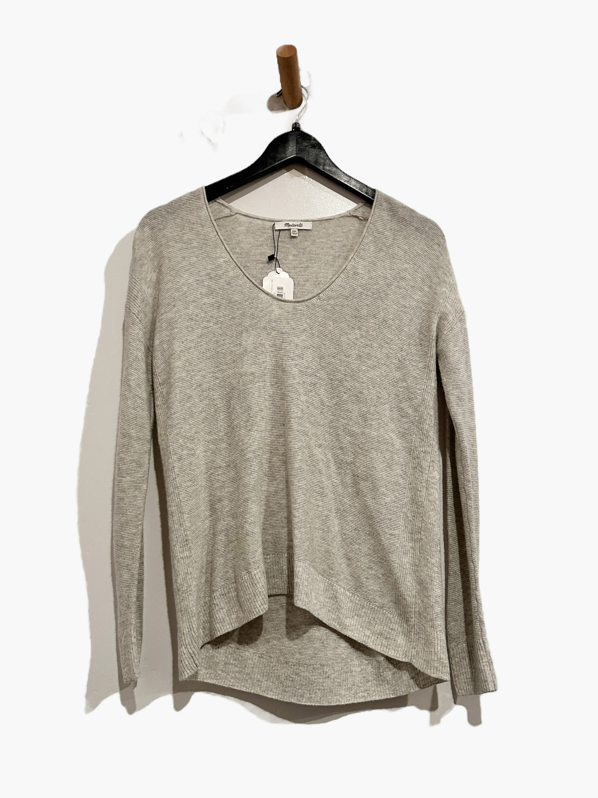 Madewell Kimball Pullover Sweater in Heather Fog - XXS