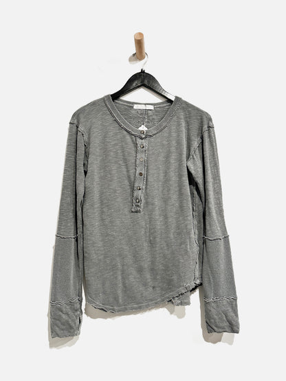 Free People Gray Henley - Medium