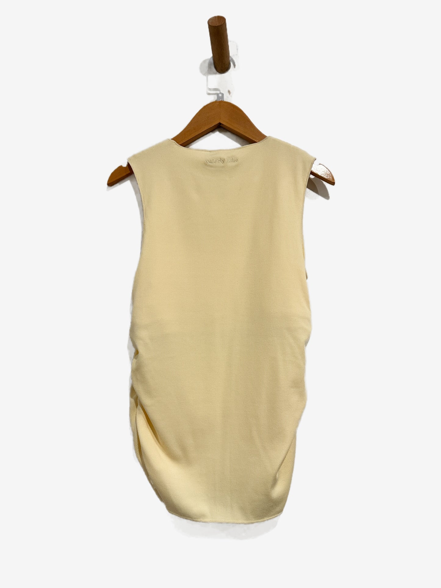 Sisterly Tribe Ribbed Modal Tank Top in Lemonade - Medium