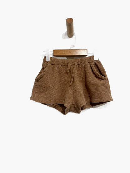 Kendi Brown Waffle Knit Short Set - 4T
