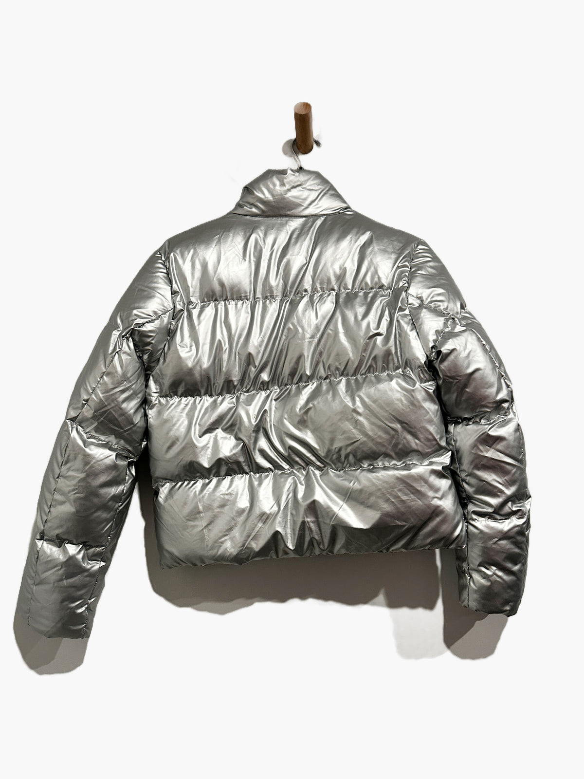 Superdown Missy Puffer Jacket in Silver - XS