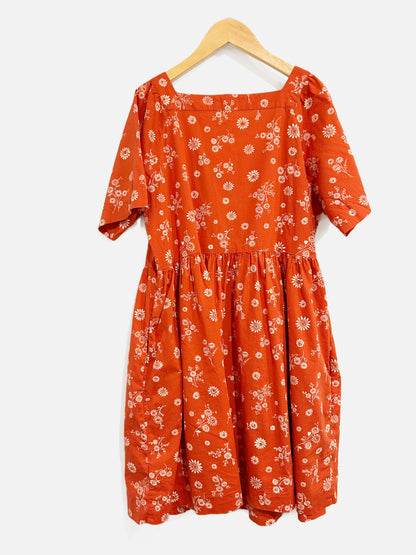 Madewell Allie Red Floral Mini Dress - Medium