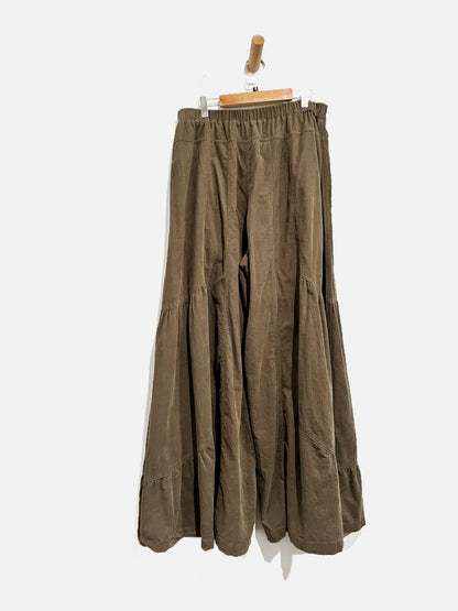 Easel Corduroy Wide Leg Pants - Medium