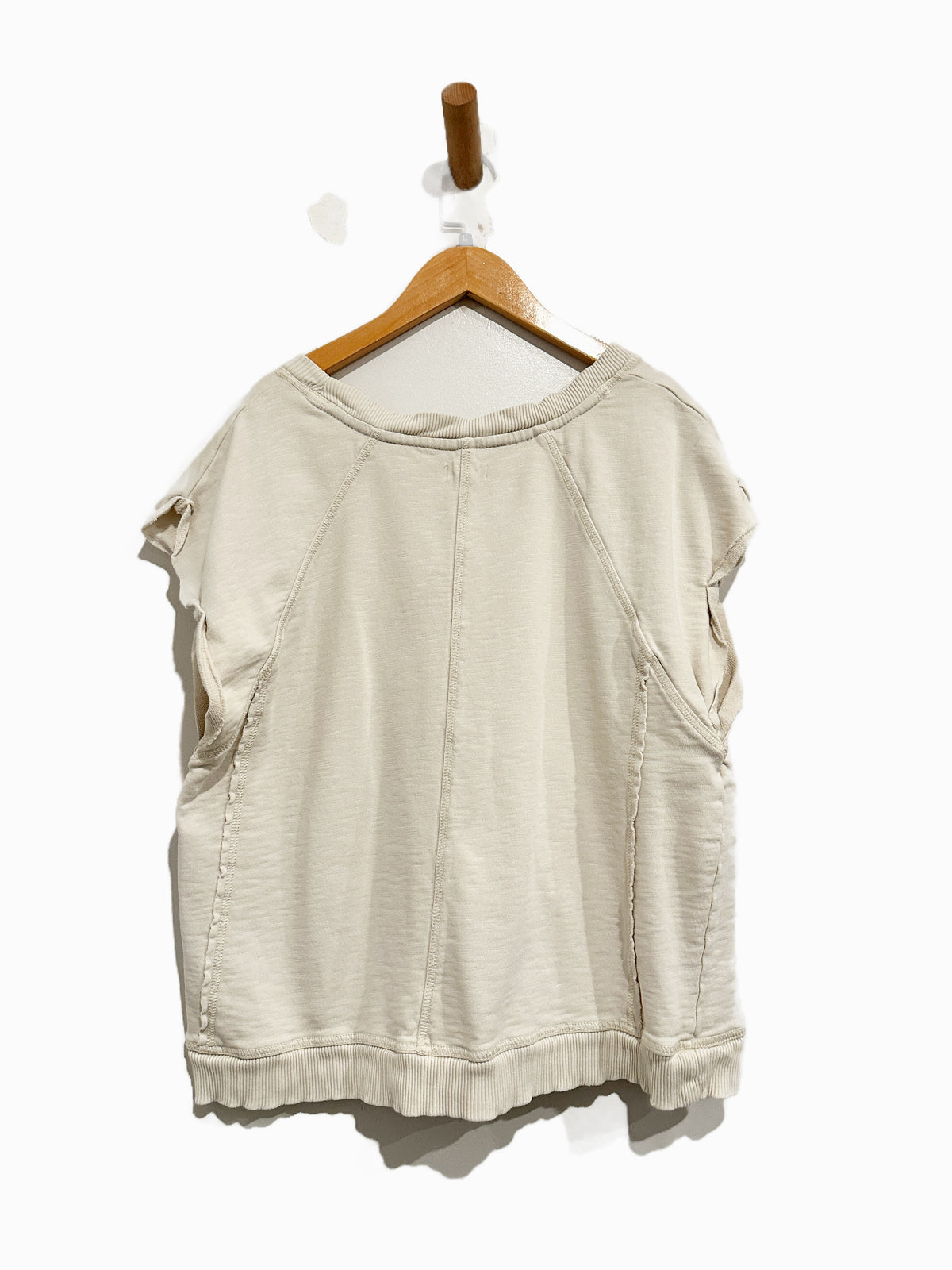 Anthropologie Pilcro Muscle Sweatshirt in Ivory - Large