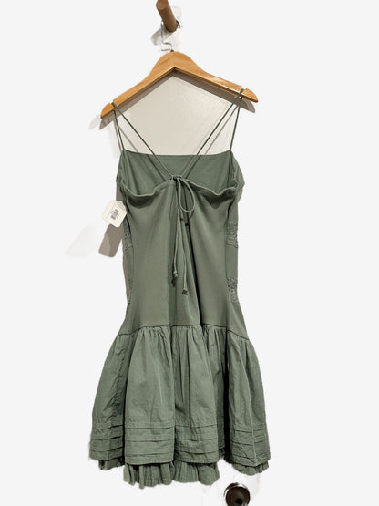 Free People Bliss Beauty Mini Dress in Lily Pad - Large