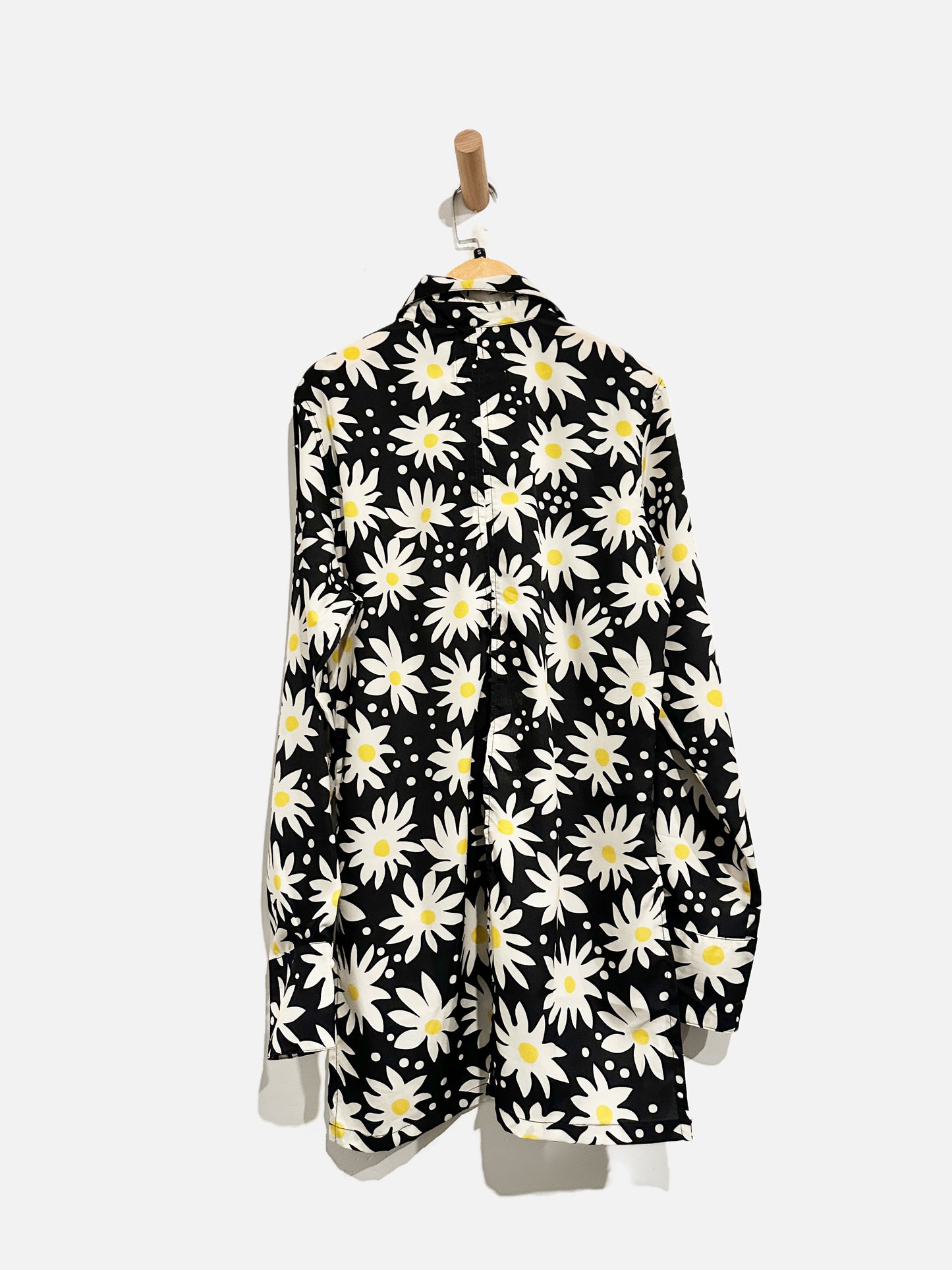 Solid & Striped Black and White Floral Button Down - Small