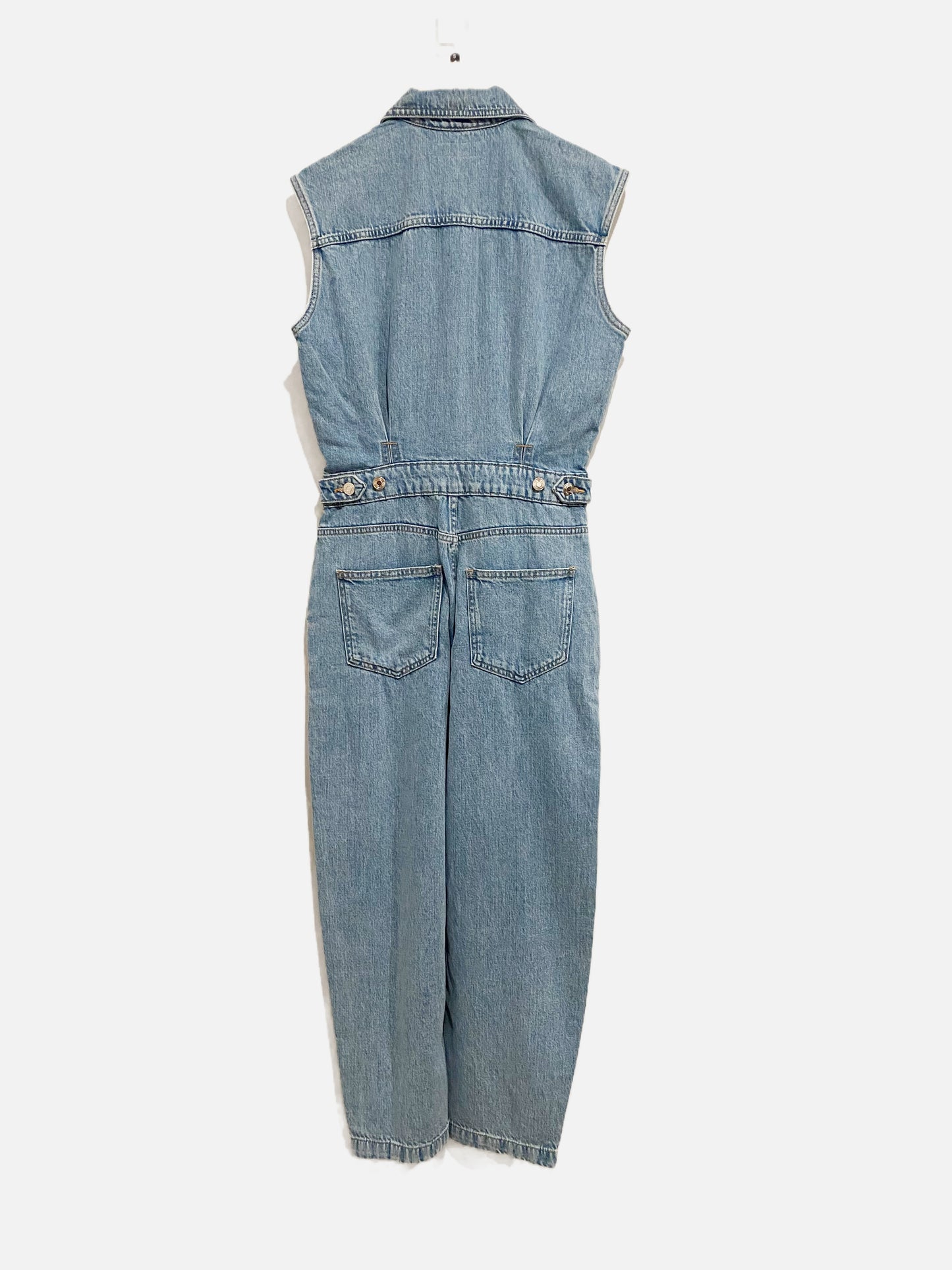 Zara Denim Sleeveless Jumpsuit - Small