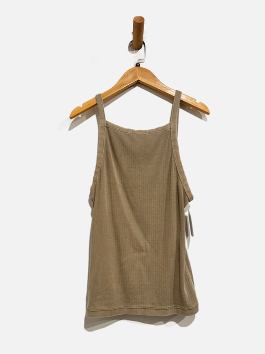 Free People Green Square Neck Tank - XS