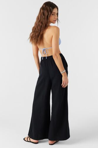O’Neill Caralee Double Gauze Pants in Black - Small